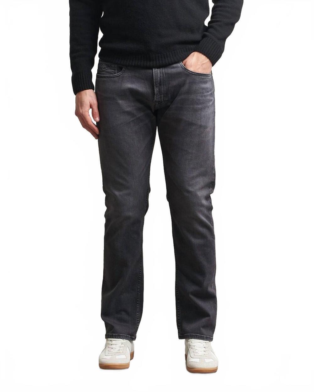 NEW NUDIE JEANS men's gritty jackson straight leg jeans in scratched tracks